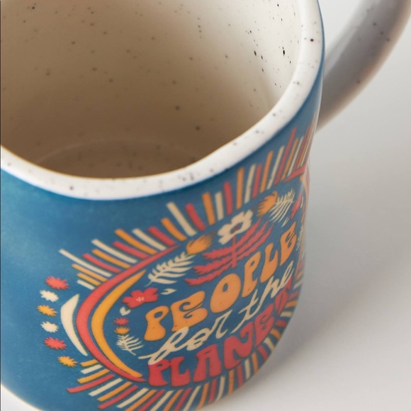 NEW Anthropologie Dazey LA Retro Planet Mug Coffee Tea Cup Boho Hostess Gift - Picture 3 of 5